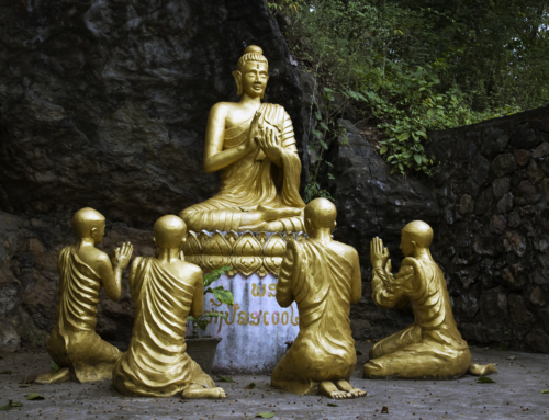 Respecting Buddha