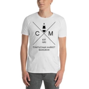 White Chatuchak Cross Tee