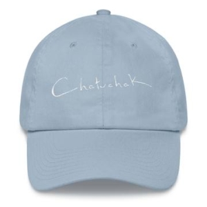 White Embroidery Chatuchak Baseball Cap